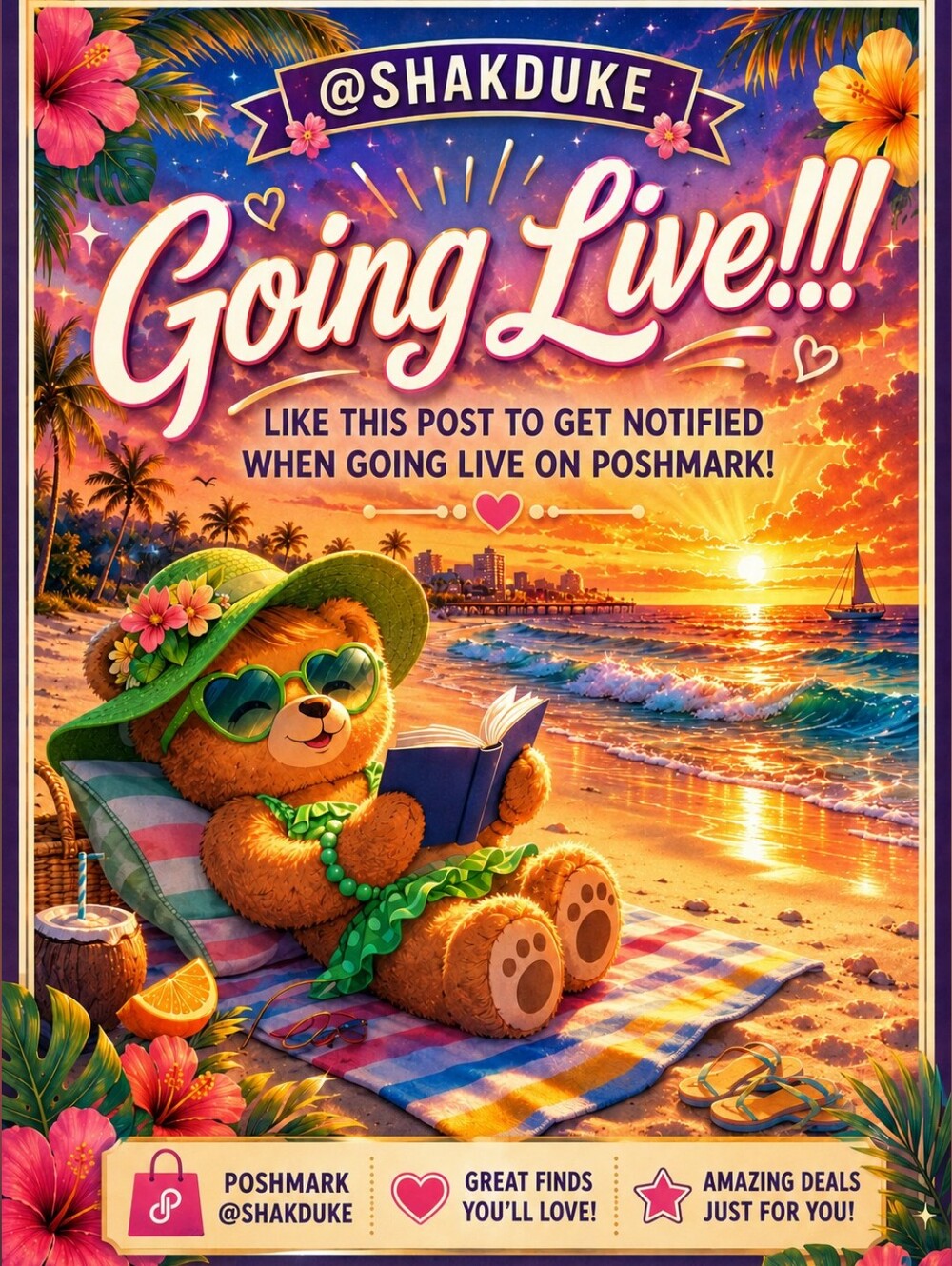 Live Show Fliyer. Like To Get Notified When I Go Live